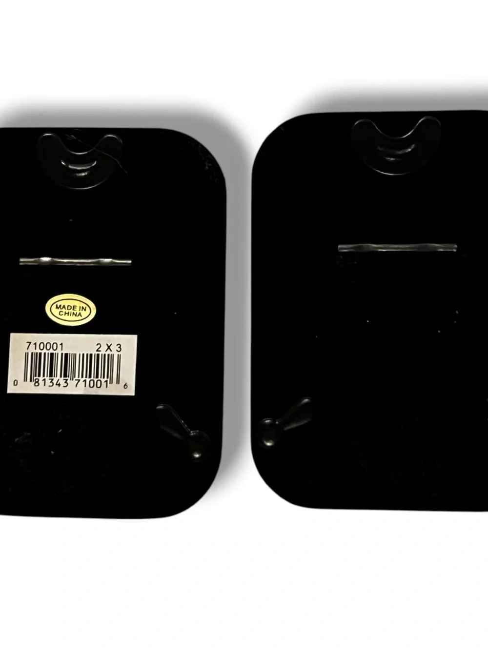 Lot Of 2- Leather Photo Frame 2'x3' Brown Dark Green Brass NEW E-6